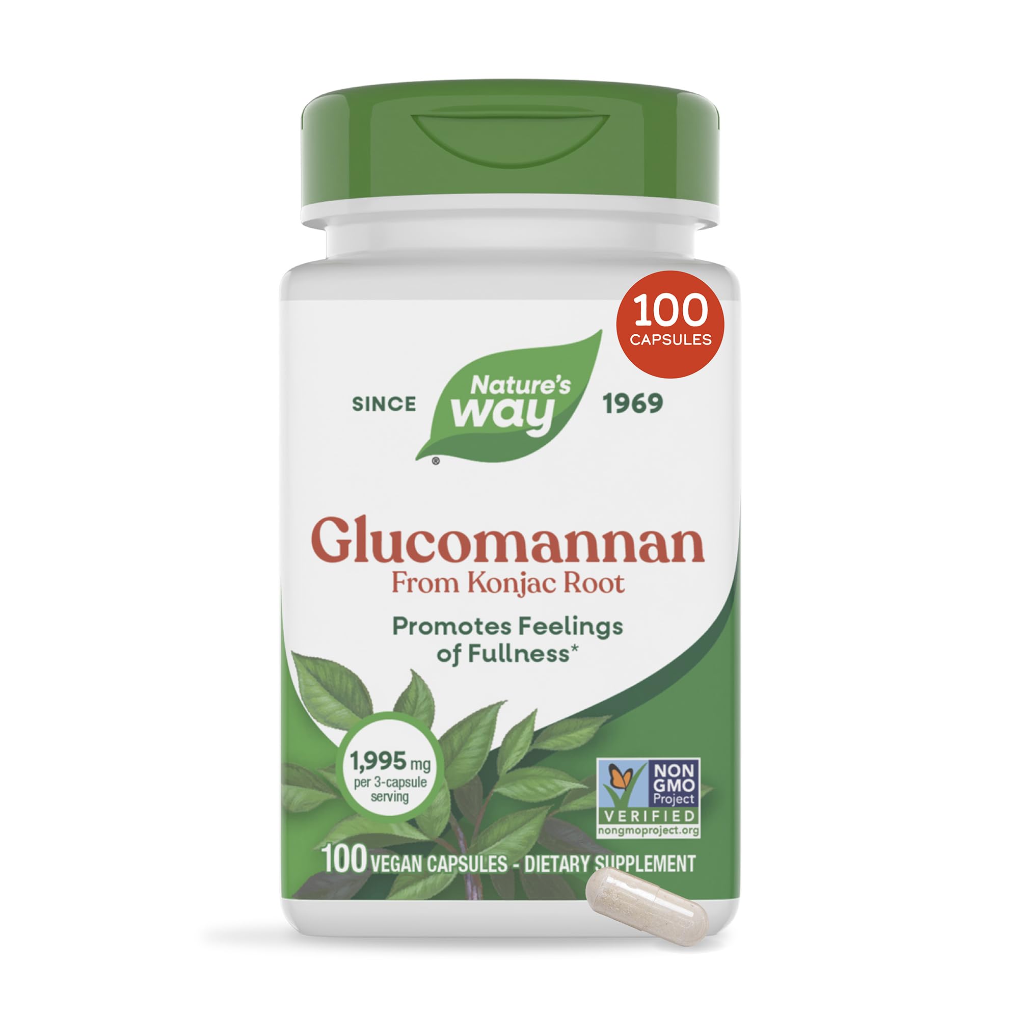 Nature's Way Glucomannan, Promotes Feelings of Fullness*, 100 ct