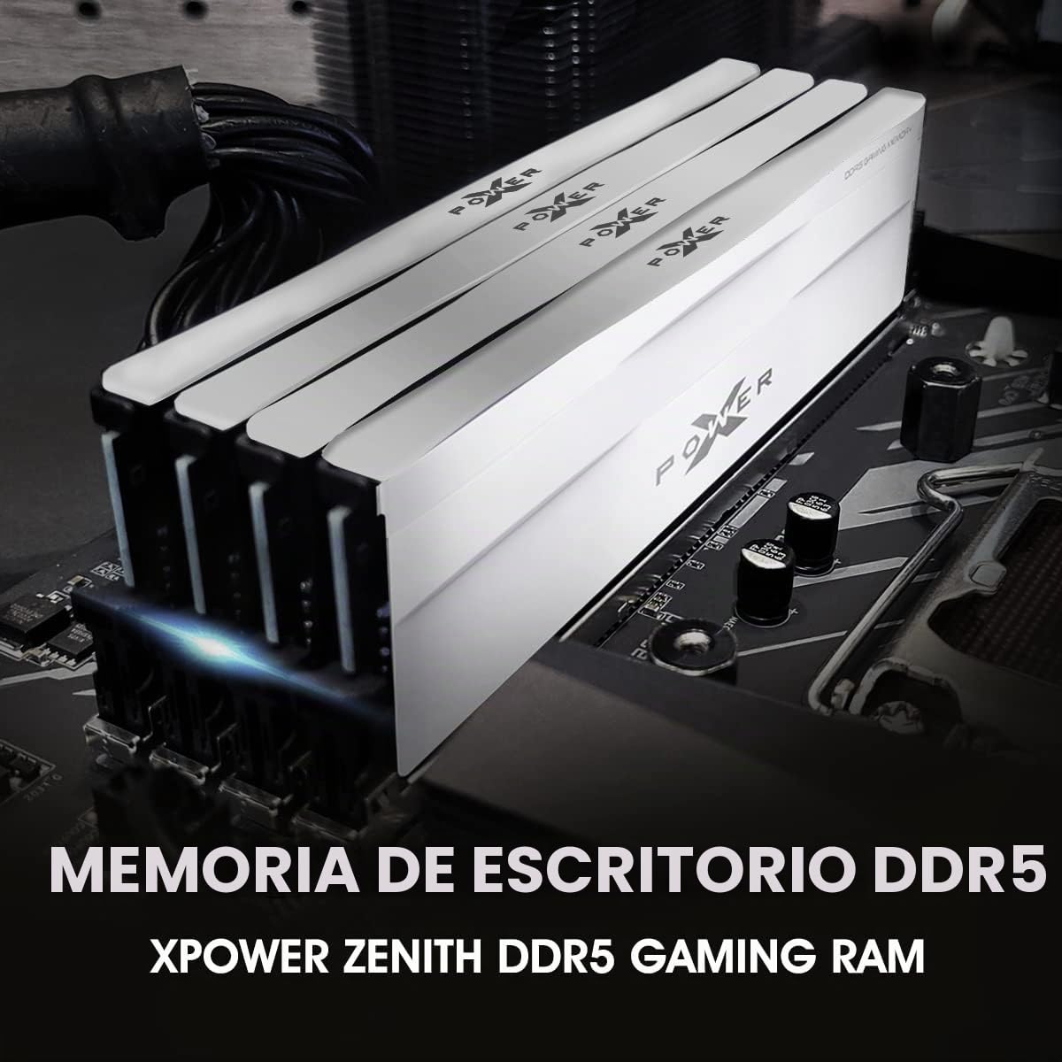 SP Silicon Power XPOWER Zenith - Memoria RAM DDR5 no RGB de 32 GB (2 x 16 GB) CL36 6000 MHz, compatible con Intel XMP/AMD Expo UDIMM, color blanco, SP032GXLWU60FFDG