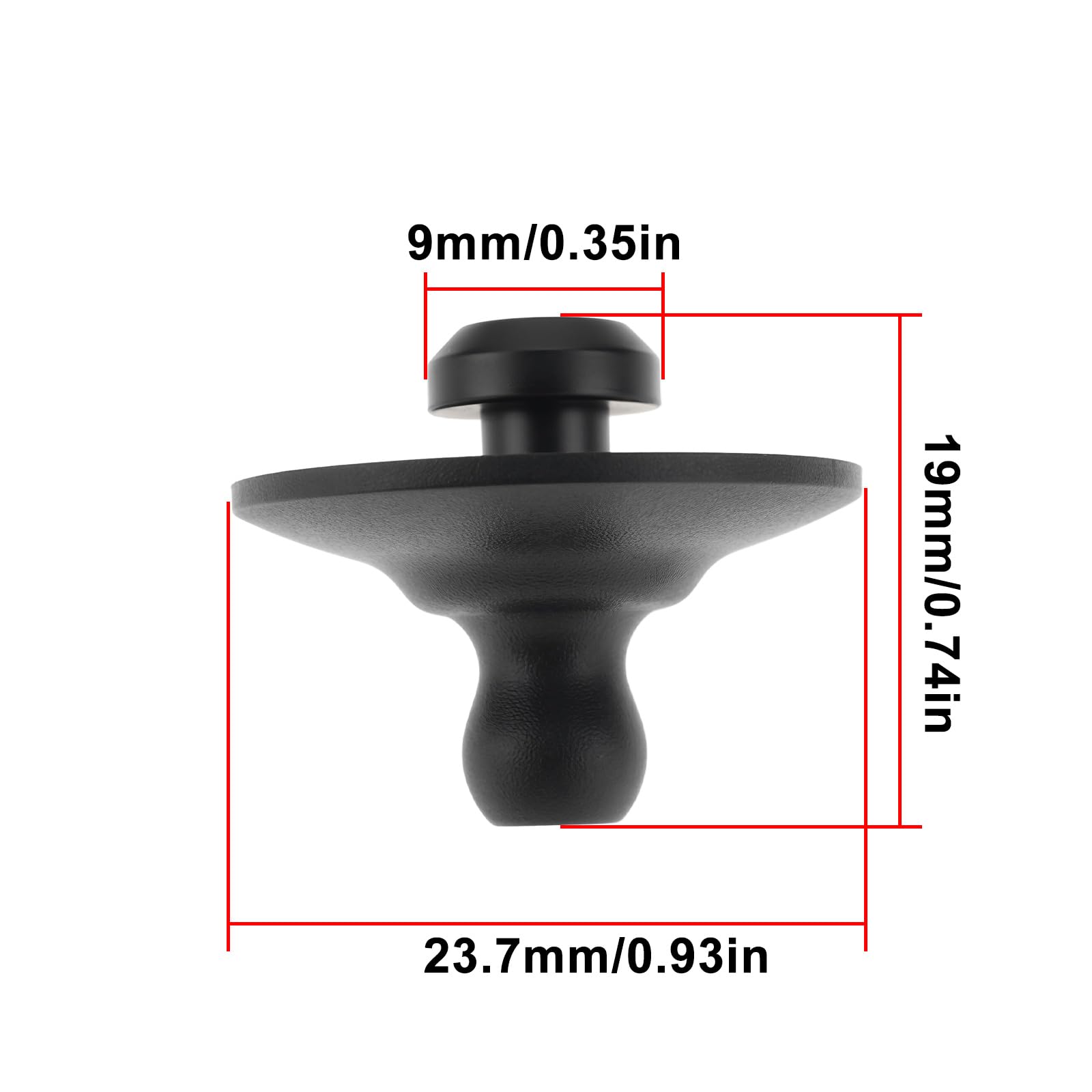 2 Perni Di Fissaggio In Nylon Per Auto 1861311 DS73-A466K45-BA Compatibile Con Ford Mondeo 2014-2024