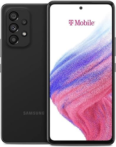 SAMSUNG SAMSUNG Galaxy A53 5G (128GB, 6GB) 6.5 pulgadas 120Hz Full HD+, IP67 resistente al agua, cámara cuádruple 4K de 64 MP, batería todo el día,