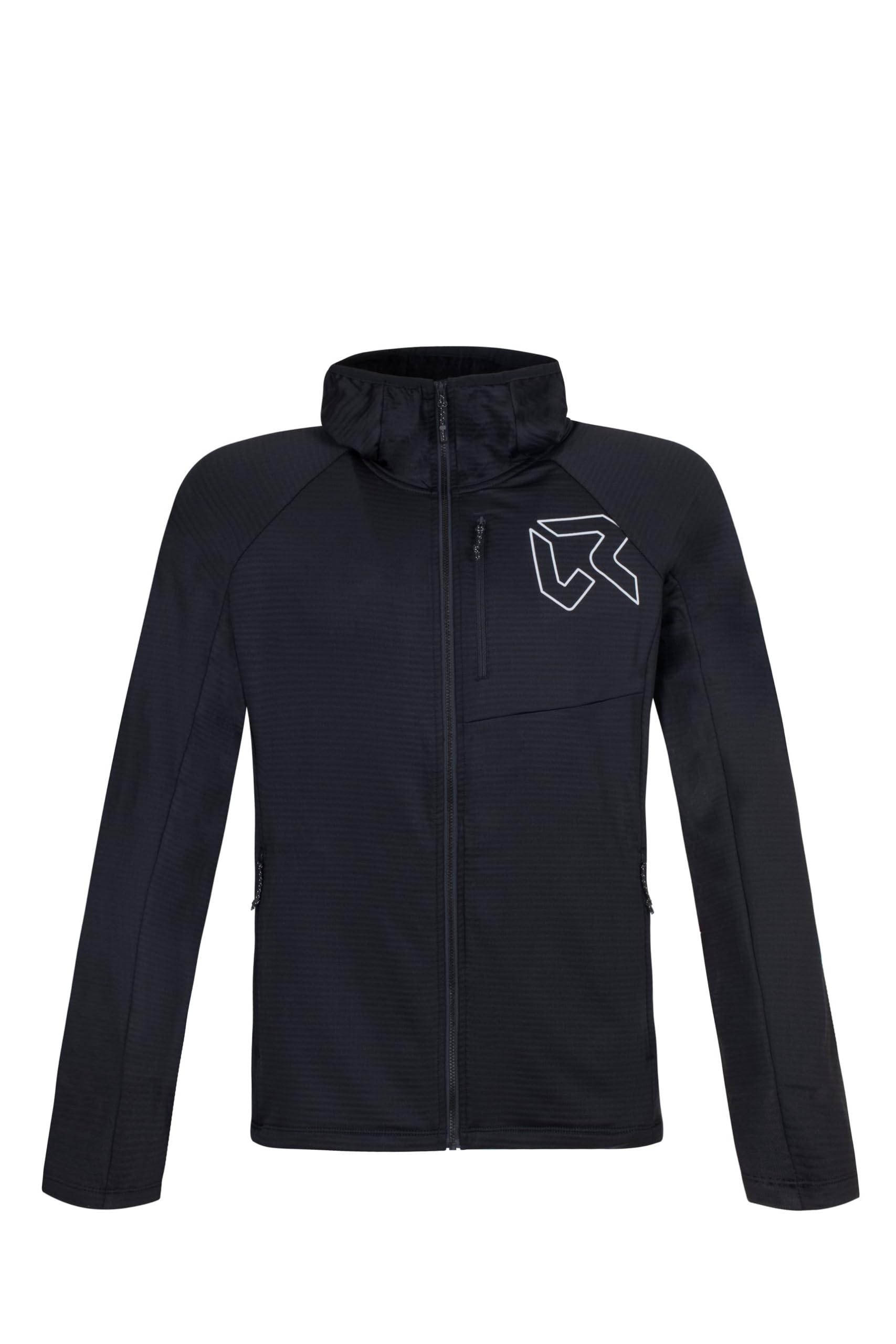 Rock Experience | Arrows Hoodie Man Fleece | Technical Mountain Sweatshirt | Outdoor Black