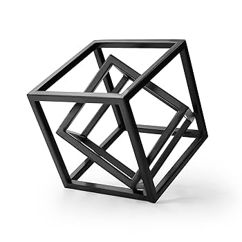 金属製十字型置物 Amazon.co.jp: DreamsEden 小さな幾何学的彫刻、メタルキューブ