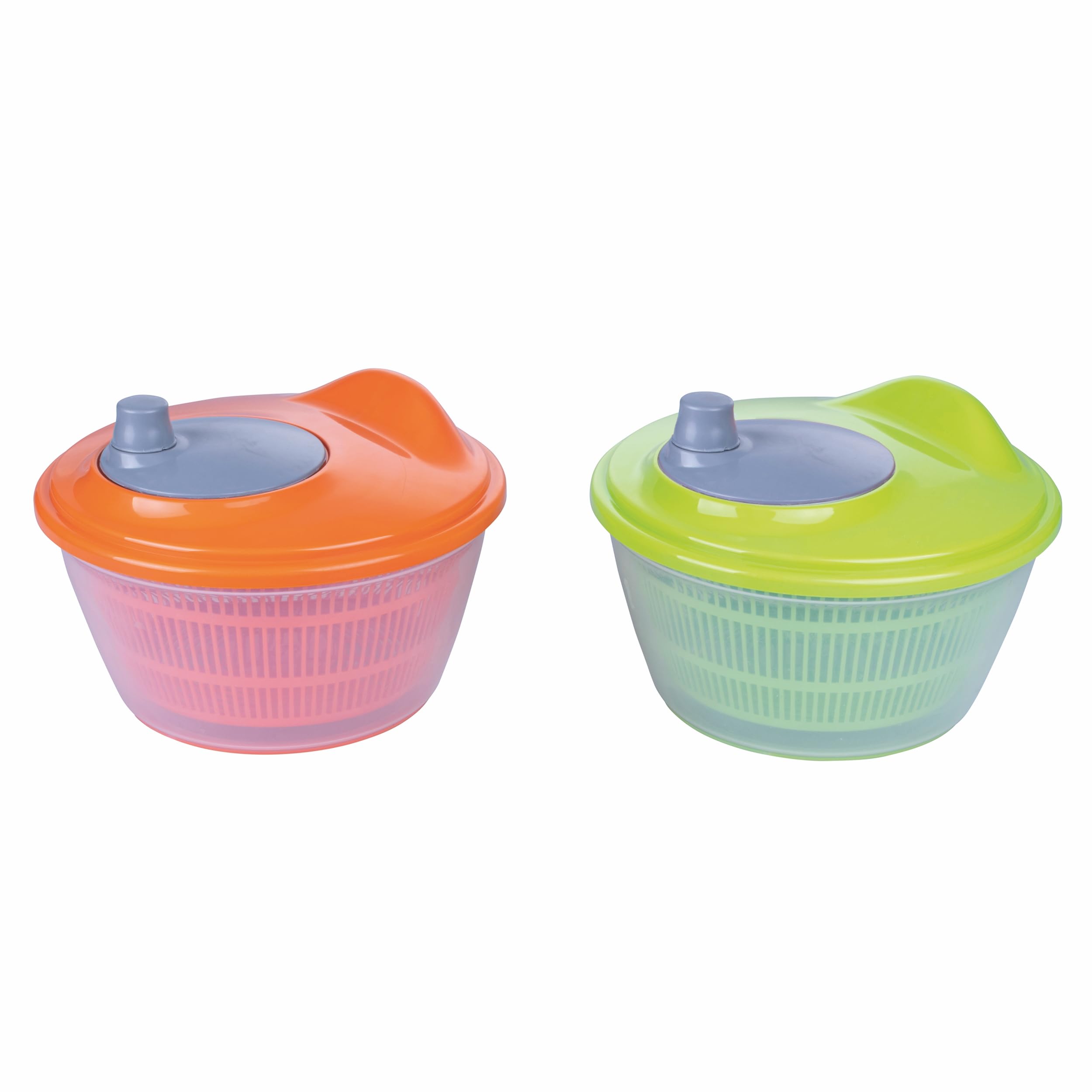 Galileo Casa 5911117 Salad Spinner with Hand Crank and Removable Basket Diameter 24 cm 4 litres, Plastic, Assorted