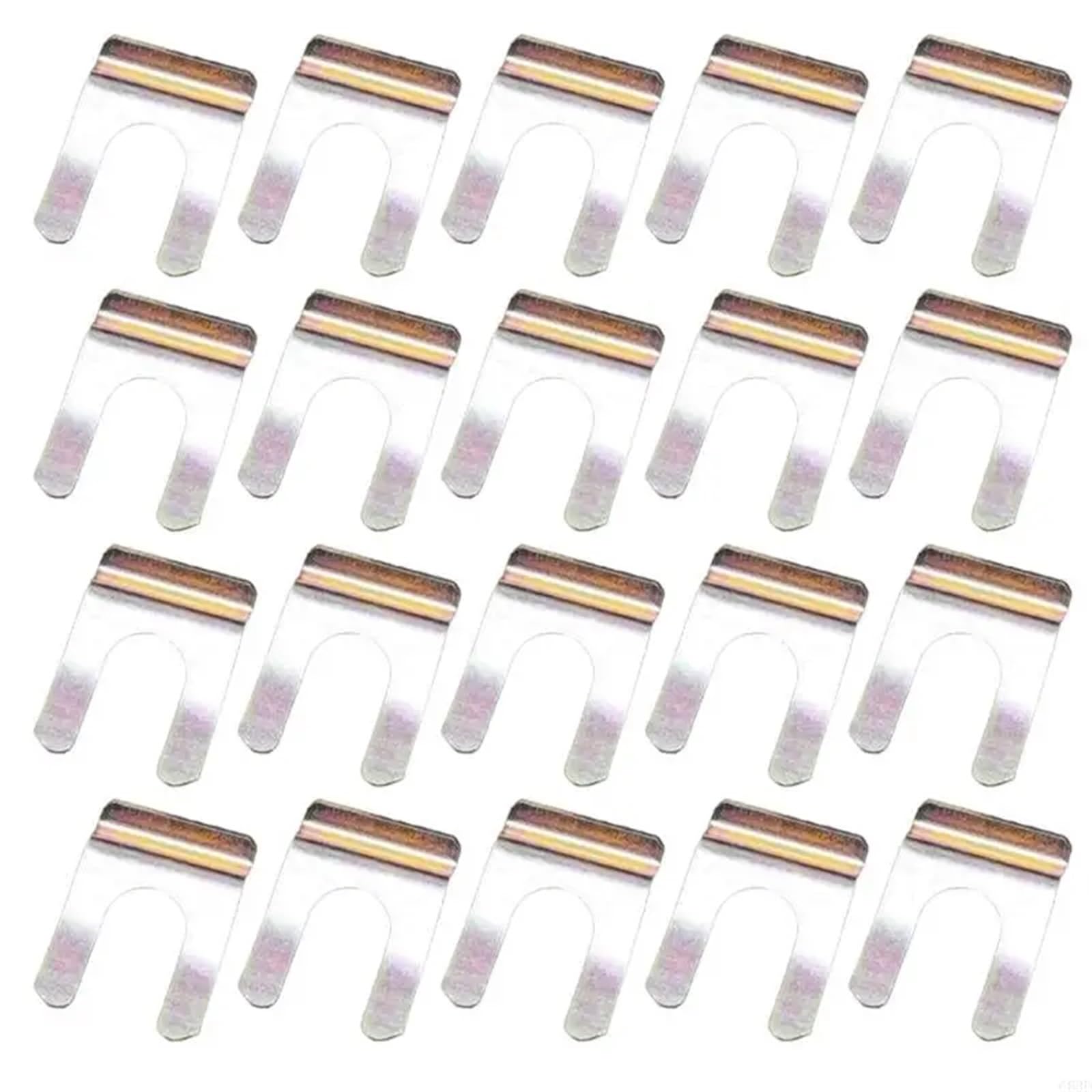 Brake Line Clips 40pcs Brake Hose Retainers Metal Clips Set for Stable Automotive Use(L)