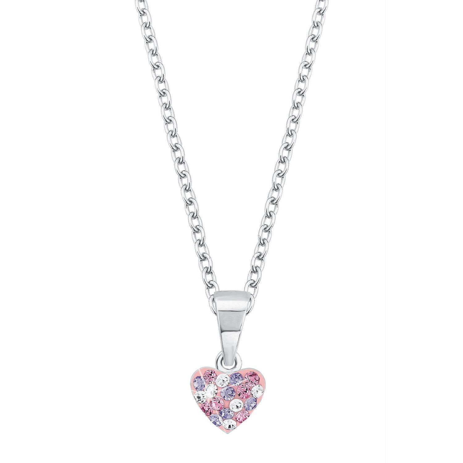 Prinzessin Lillifee Schmuck 925 Sterling Silber Mädchen Kinder Schmuck, mit Preciosa, Herz, Kommt in Schmuck Geschenk Box