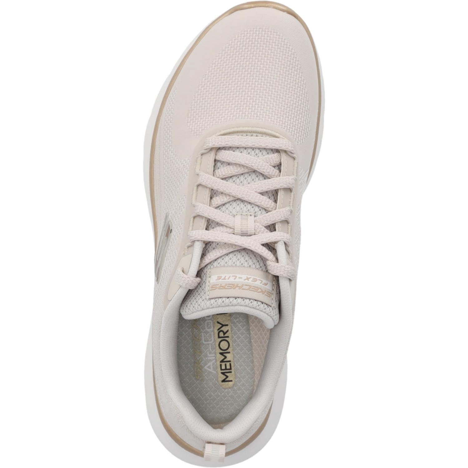 Skechers 150217 NTGD Zapatos con cordones textil para mujer en beige