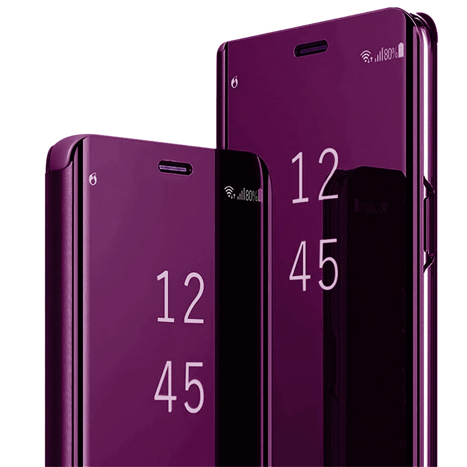 MLOTECH Compatible Coque xiaomi Mi 11 étui+ Protection Écran [2 Pièces] Flip Clear View Translucide Miroir Cover Standing 360°[1207] - Informatique