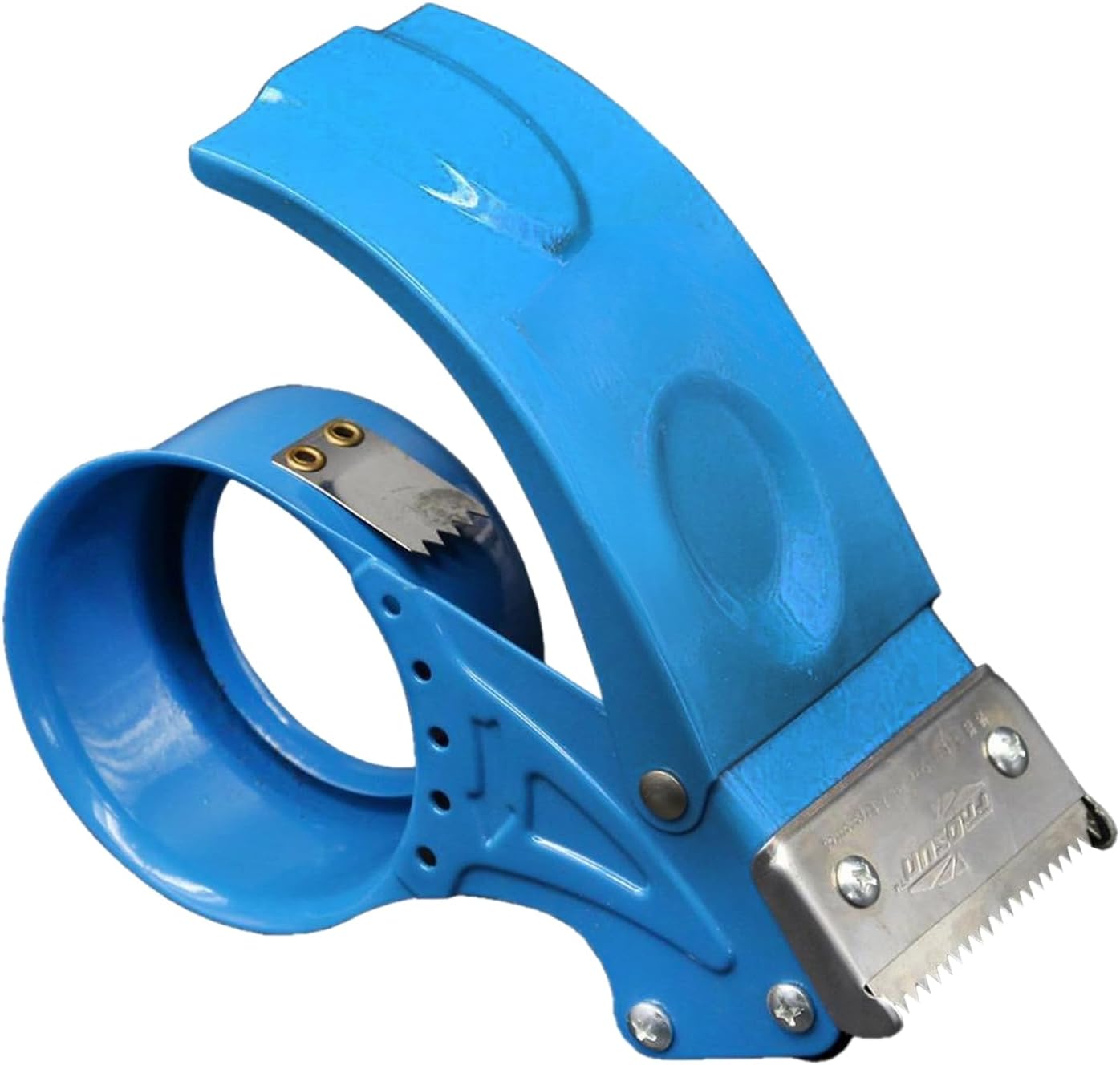 GoodWill Tech Novelty Store Hand Tape Dispenser, 2inch Hand Operated Manual Packing Roller Tape Cutter Sealer for Boxes Celotape Cutter Machine-Blue