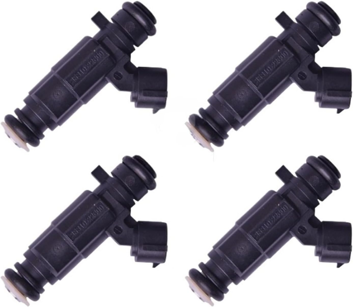 4X Fuel Injector Compatible with Hyundai Accent 1.5L 1.6L 00-05 35310-22600 Car Engine Injection Fuel Valve Injector Nozzle Direct Replacement High Performance Fuel Injection Kit