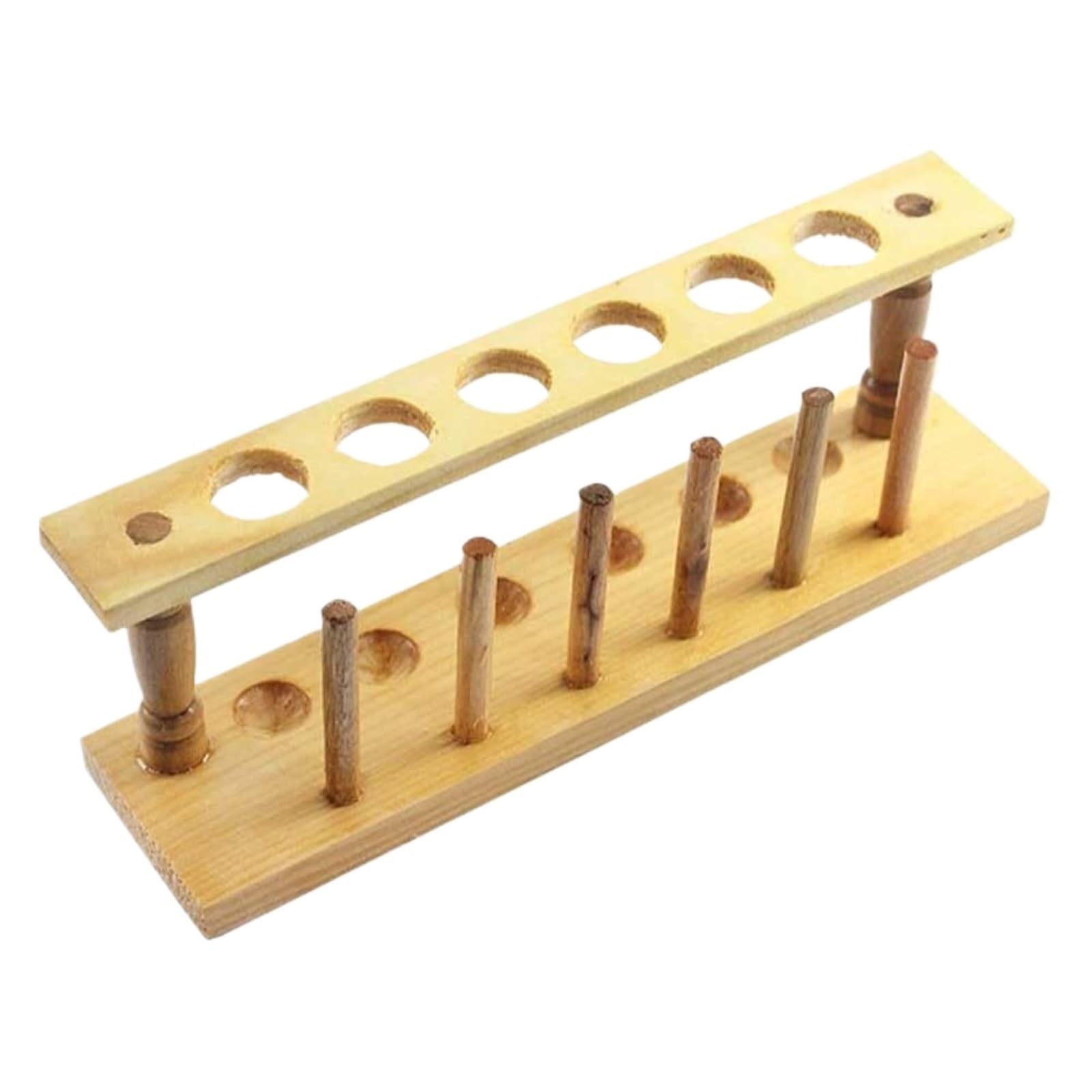 CVdrtyED Classroom Test Tube Rack Wooden Test Tube Rack 6 Hole With Drying For Laboratory Storage Scientific Experiments