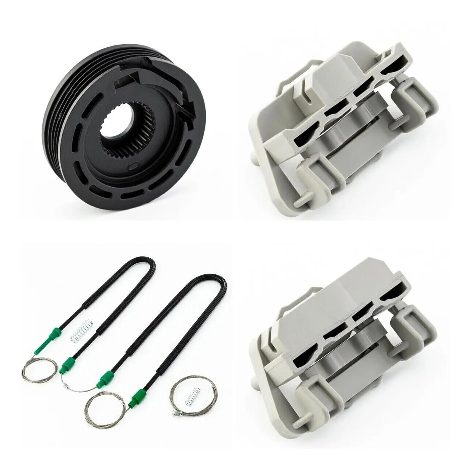 Sauanmnktp Front Right Window Winder Repair Kit For Jaguar 2002-2010 Car Window Regulator Repair Kit