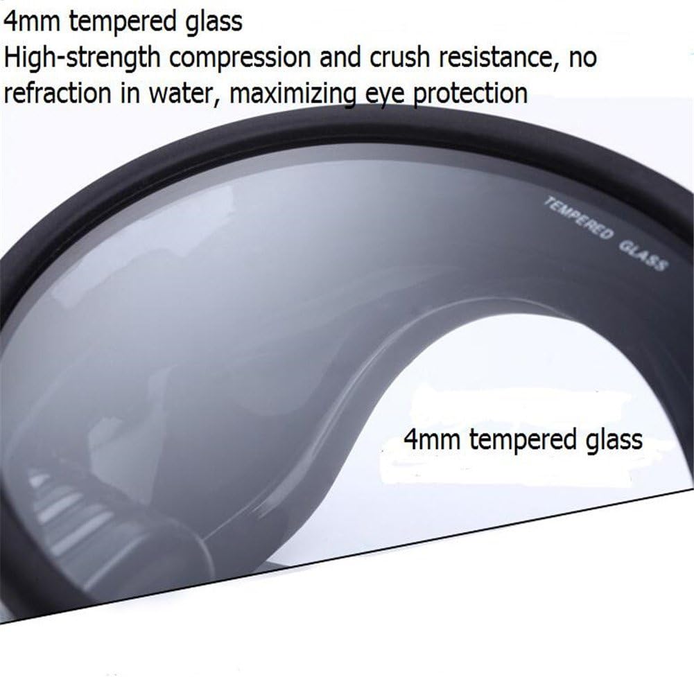 Anti Fog Snorkeling Diving Mask, Ideal for Spearfishing and Fish Eyes View, Best for Underwater Adventures (Black)