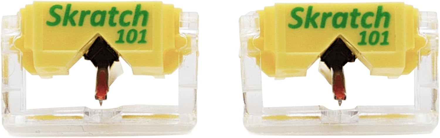JICO SKRATCH 101 Replacement Styli Compatible with Shure M44-7, JICO J44A 7 & JICO IMPACT (2 pcs)