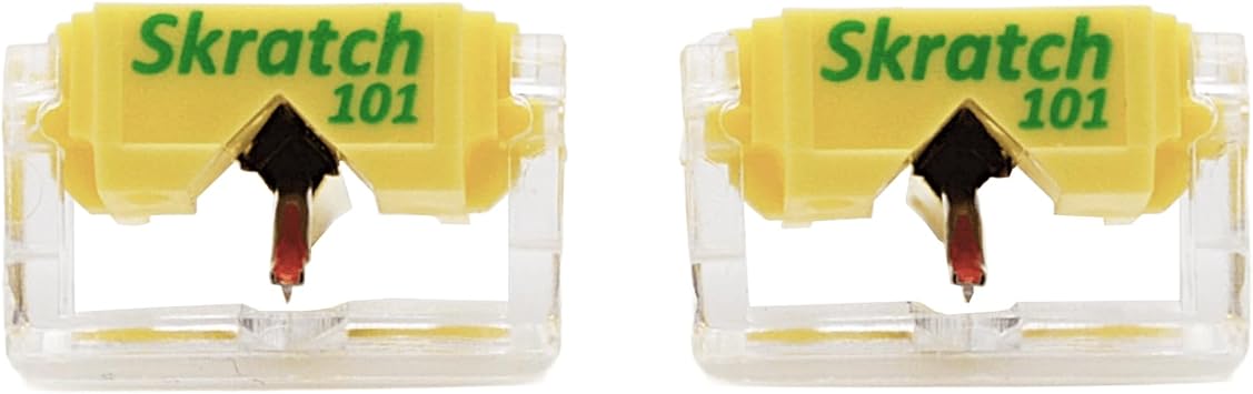 JICO SKRATCH 101 Replacement Styli Compatible with Shure M44-7, JICO J44A 7 & JICO IMPACT 2 pcs