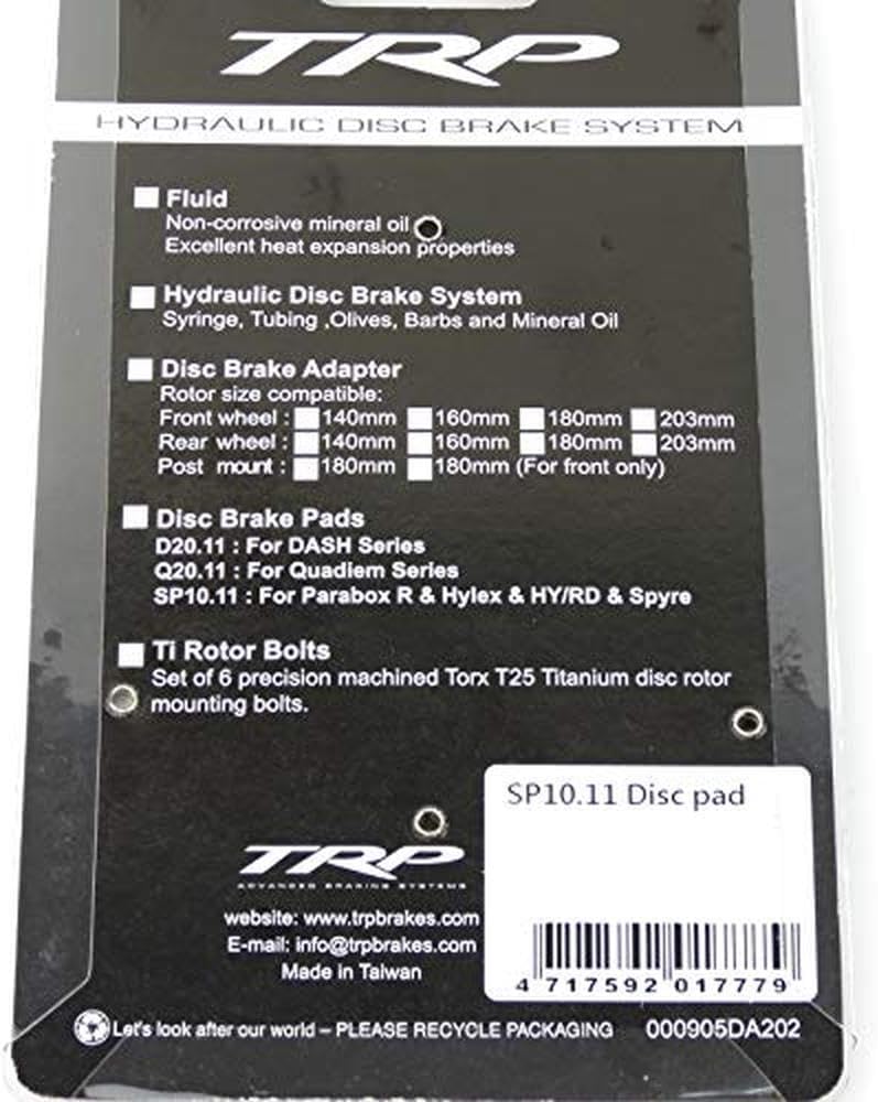 TRP HY/RD/Spyre/Parabox R Replacement Disc Brake Pads