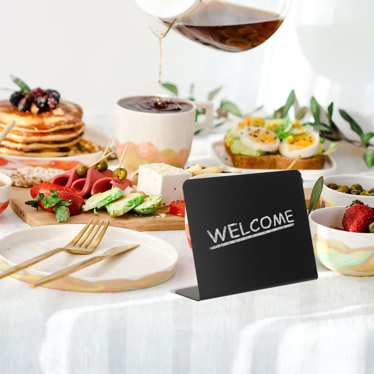 TEHAUX 50stücke Mini Schiefertafeln Für Restaurants Multifunktionale Tischtafeln Beschriftung Von Speisen Und Preisen Für Hochzeiten Und Partys