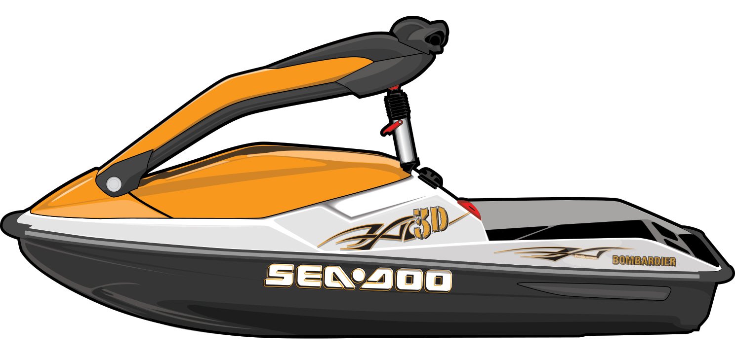 Amazon.com: Exotic Signs SeaDoo 3D Tribal Graphic Kit - ES0001S3D 
