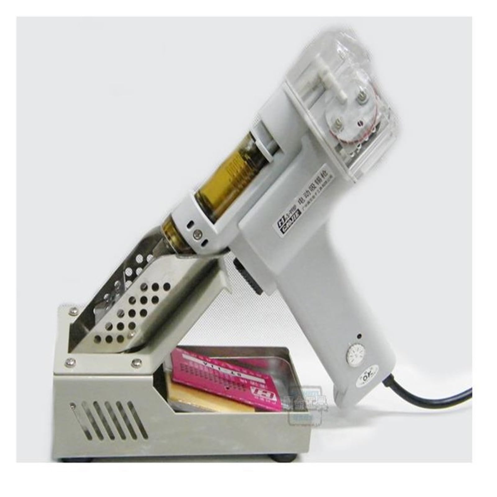 Automatyczny ssący pistolet elektryczny do pochłaniania cyny PN-998 Elektryczny pistolet próżniowy z podwójną pompą do odsysania lutu 100 W Dla początkujących DIY