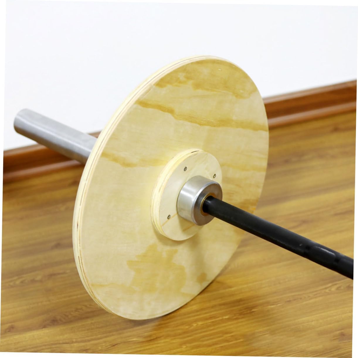 KICHOUSE Wooden Bumper Weight Plate for Versatile Strength Training Lightweight Design Safe and Reliable for All Fitness Levels for Home Workouts