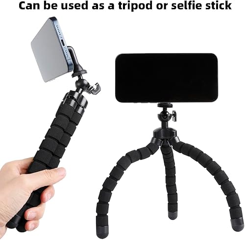 Miniatura 8 de Magsafe - Soporte de trípode magnético para iPhone 15141312, soporte de trípode flexible para teléfono con control remoto inalámbrico para grabación