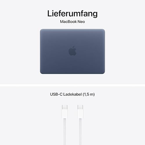 Apple 13" MacBook Neo Laptop mit A18 Pro Chip: Entwickelt für KI und Apple Intelligence, Liquid Retina Display, 8 GB gemeinsamem Arbeitsspeicher, 256 GB SSD Speicher, 1080p FaceTime HD Kamera; Indigo - 6
