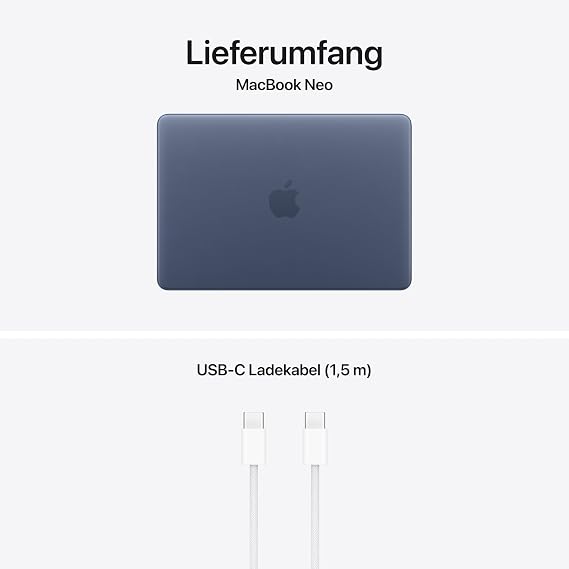Apple 13 inch MacBook Neo Laptop with A18 Pro Chip: Designed for AI and Apple Intelligence Liquid Retina Display 8GB Shared Memory 256GB SSD Memory 1080p FaceTime HD Camera; Indigo