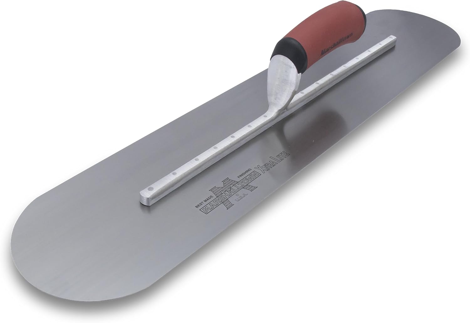 MARSHALLTOWN Fully Rounded Concrete Finishing Trowel, High Carbon Steel Blade, DuraSoft Handle, 18 x 4, Made in the USA, MXS81FRD
