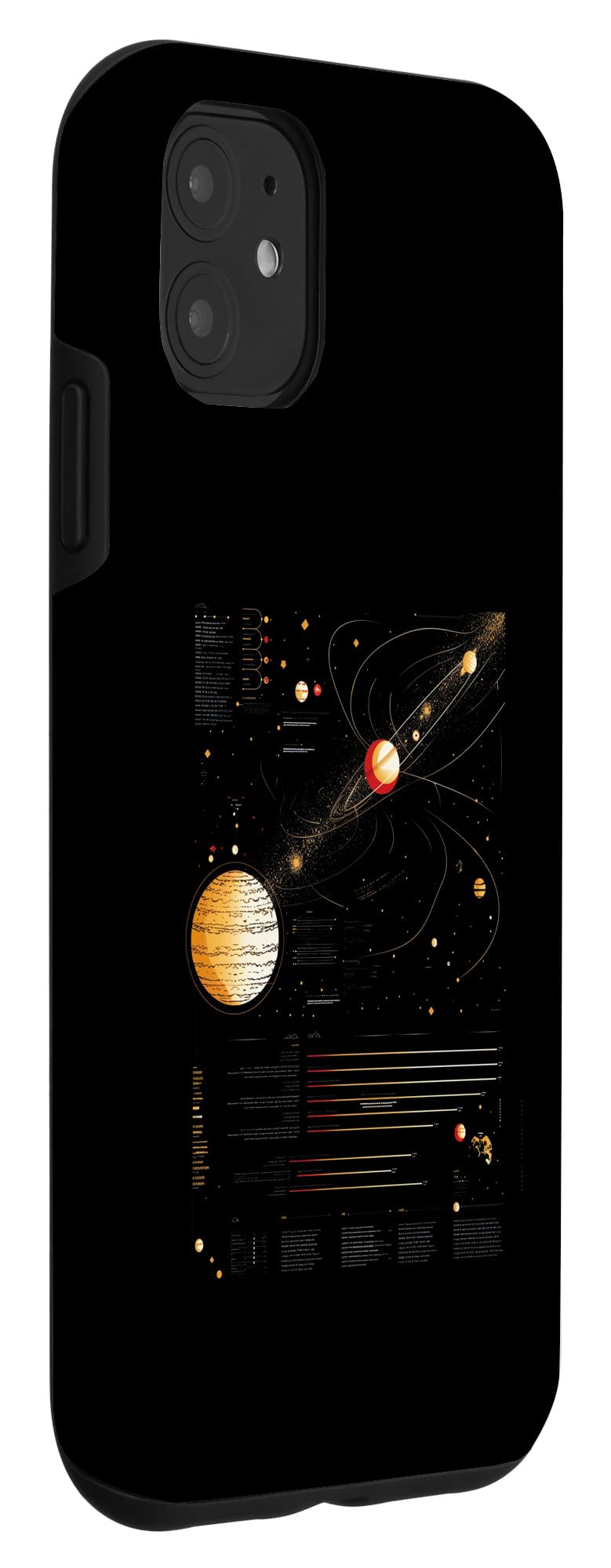 iPhone 11 Solar System Infographic Case - Image 3