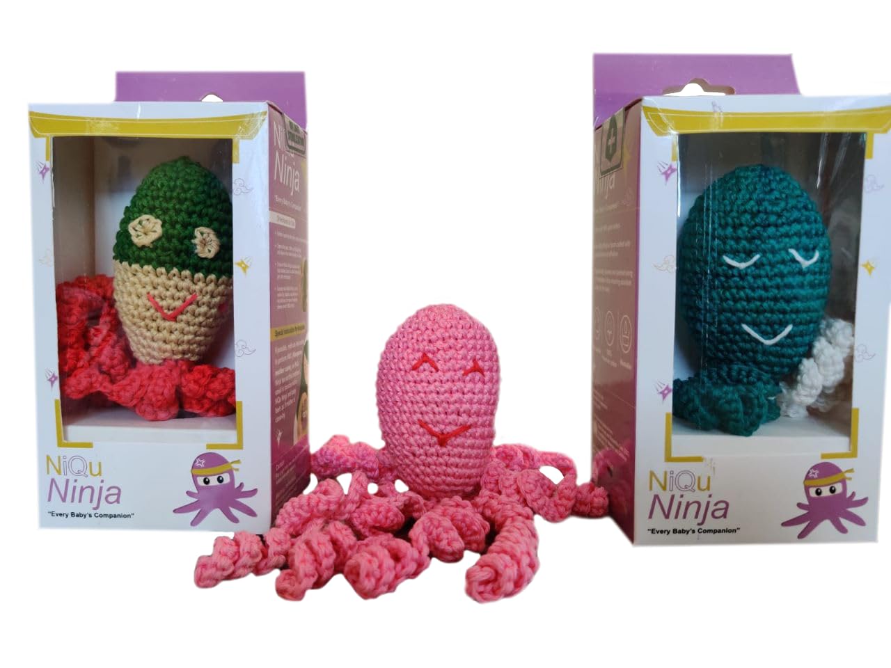 NiQu Ninja Handcrafted Octopus Soft Toy for Babies - Soft, Plush, Portable, Lightweight, Cotton Comfort, for Newborn and Infants (B0CST4LYM5) Amazon Price History, Amazon Price Tracker