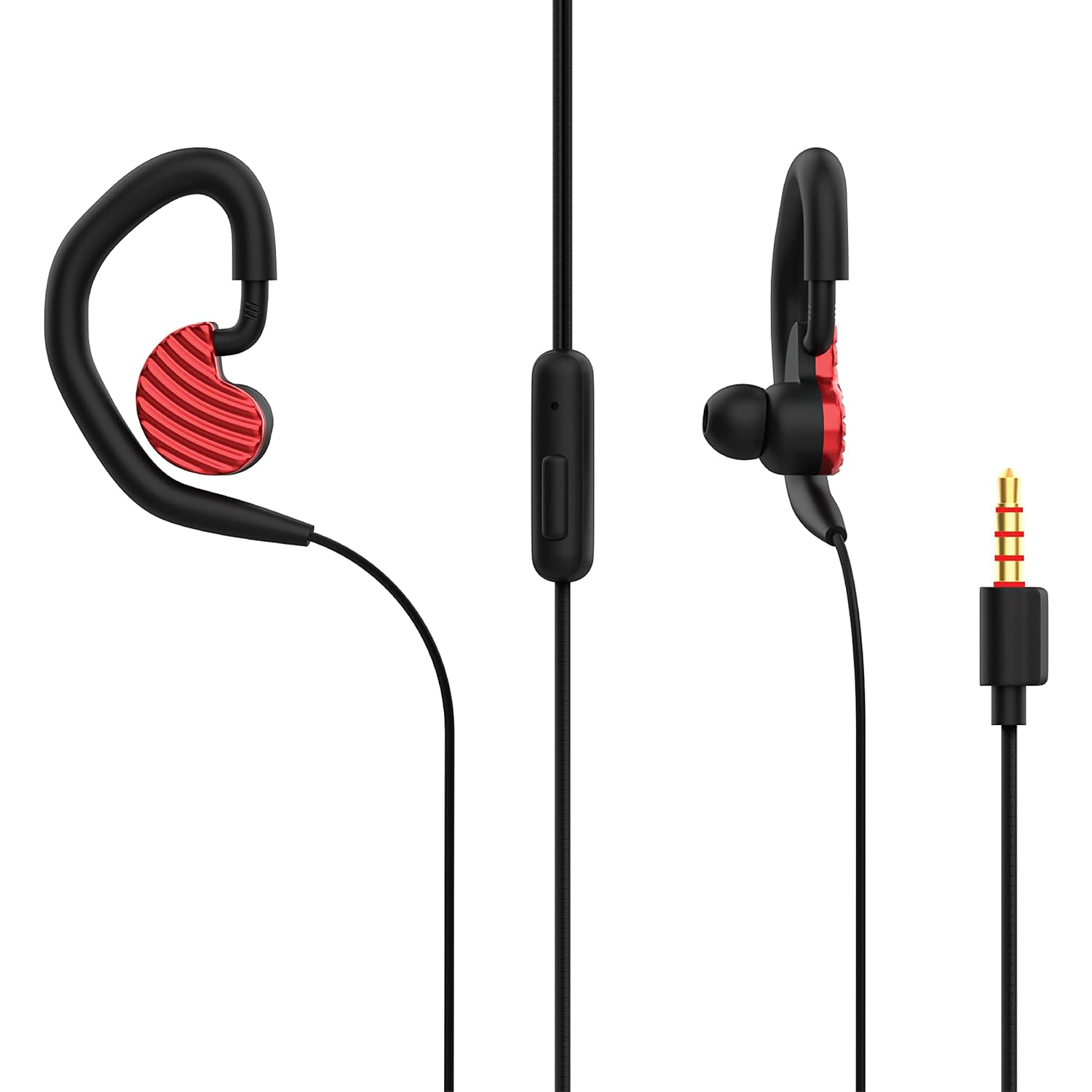 CQ SMART Brozzo Q15 Wired Earphones with Detachable Ear Hook HD Mic