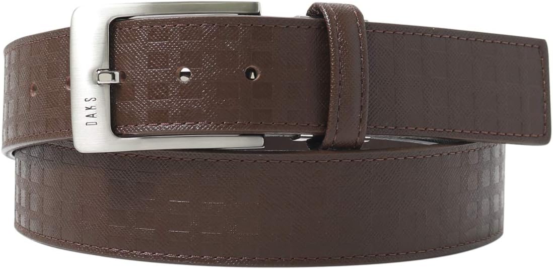 WILD SWANS ブラウンレザー編み込みベルト 40 WILD SWANS ブラウン