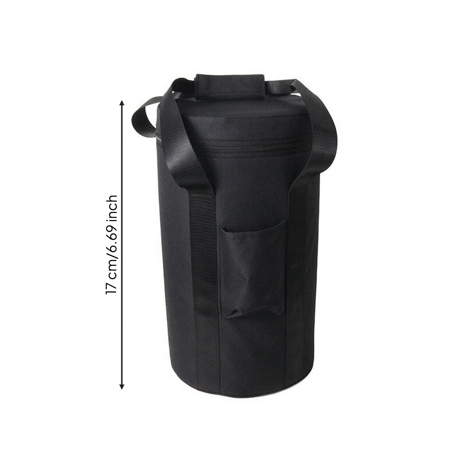 harayaa Bolsa Cilíndrica con Asa Acolchada, 6 Pulgadas
