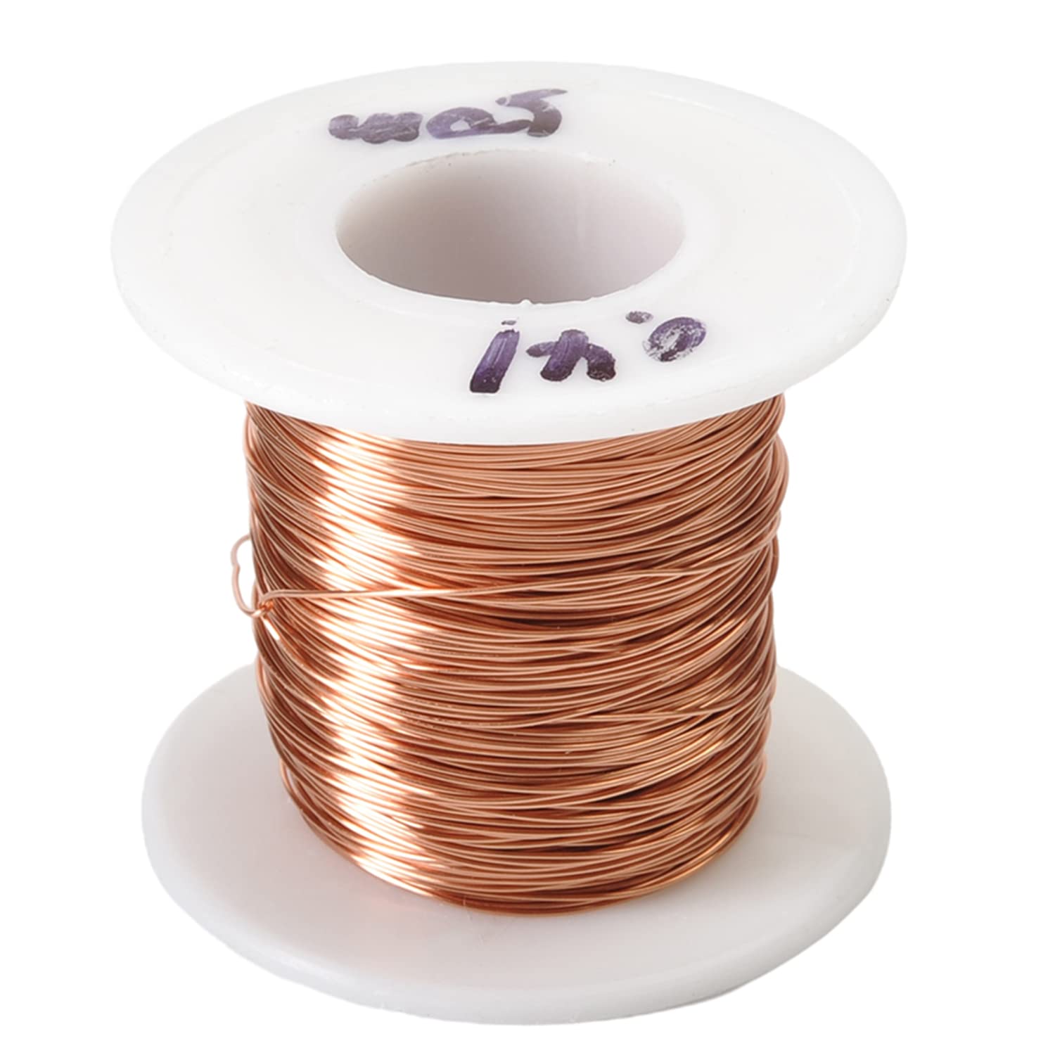 Heyiarbeit 18 AWG Magnet Wire Enameled Copper Wire Enameled Magnet Winding Wire 65.6 ft 0.0394" Diameter Temperature Rating 155℃ Magnetic Coil for Motors Transformers Inductors