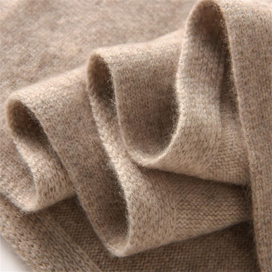 Sciarpa lavorata a maglia in cashmere, da donna, per autunno e inverno, morbida e calda