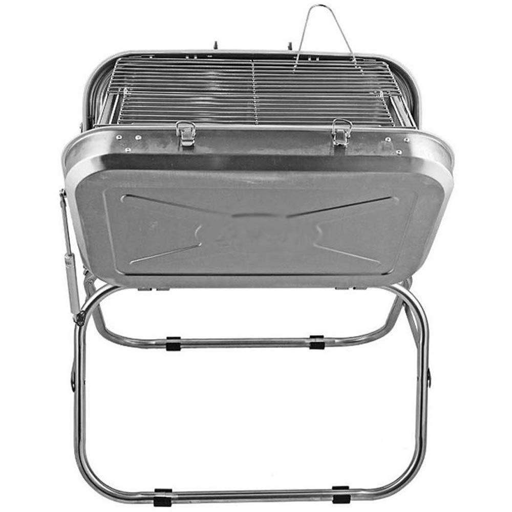 bbq stand, Barbecue Grill Household Kitchen Thick Stainless Steel Charcoal Multi-Person, Portable Picnic Shelf in The Field is Stable and Durable, 60 65 48cm