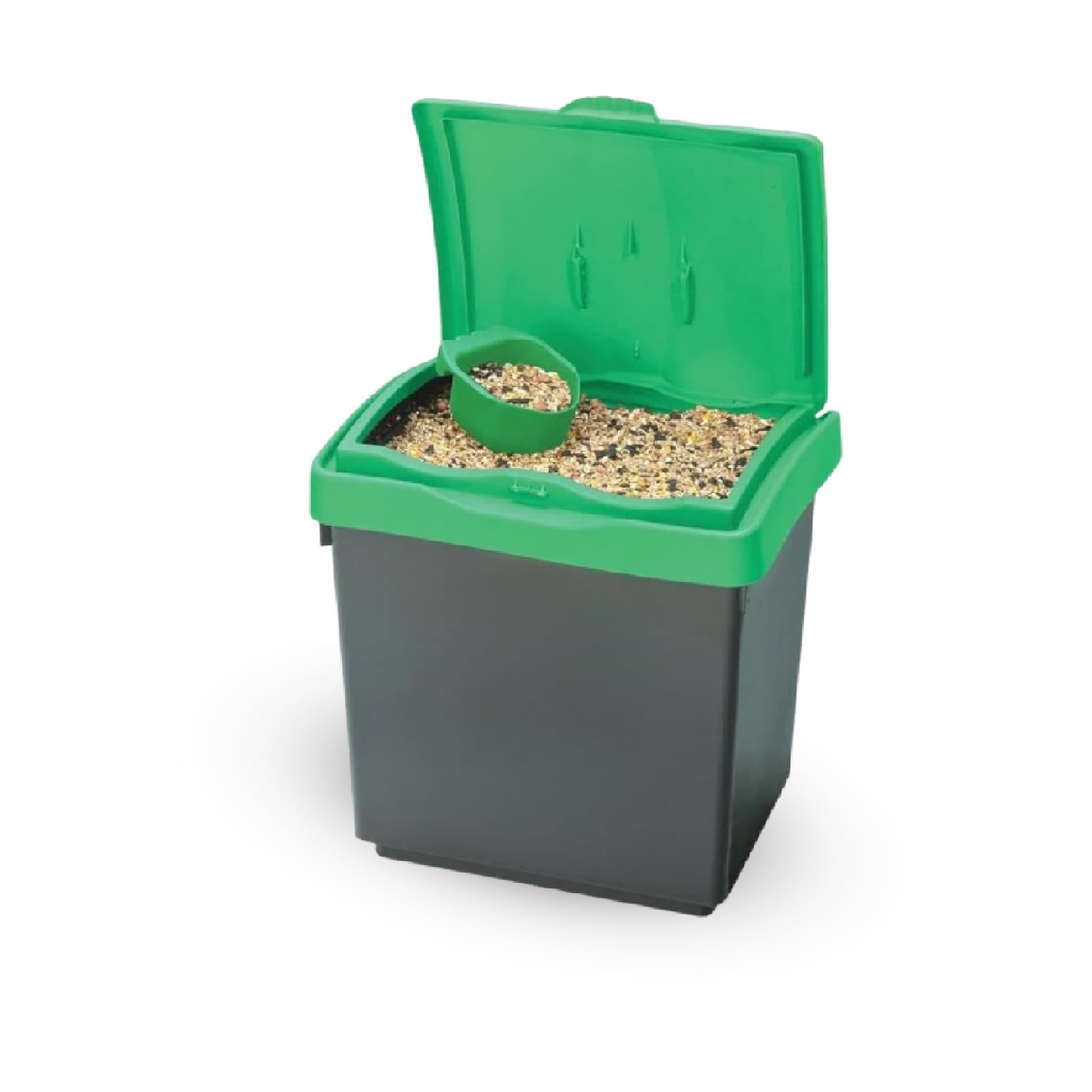 30L Dry Food Storage Bin Plastic Box Container with Scoop & Lid, 8-Gallon (1 Pack)