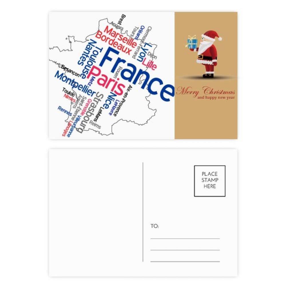 Cartes postales de qualité supérieure Words City Name graphisme minimaliste - 4
