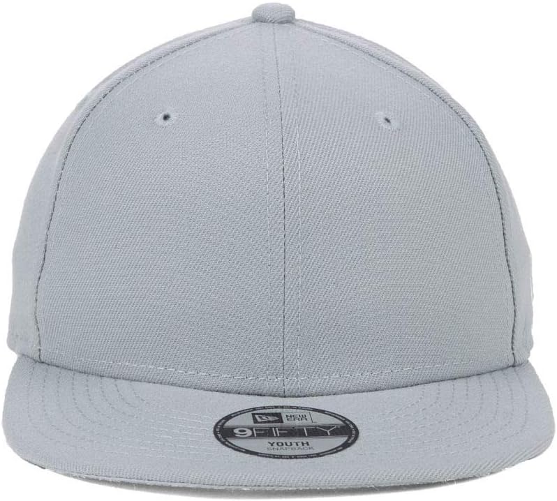 New Era Blank Custom Kids/Youth 9FIFTY Adjustable Snapback Cap (Gray) - Image 2