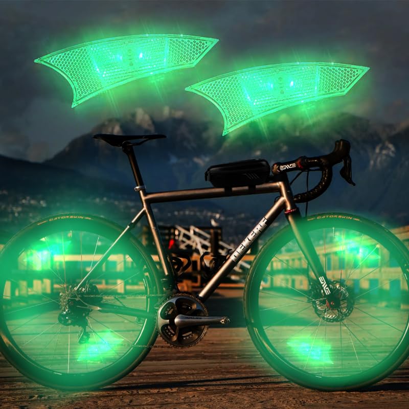 Lumières LED pour rayons de vélo afin d'être visible la nuit aux intersections