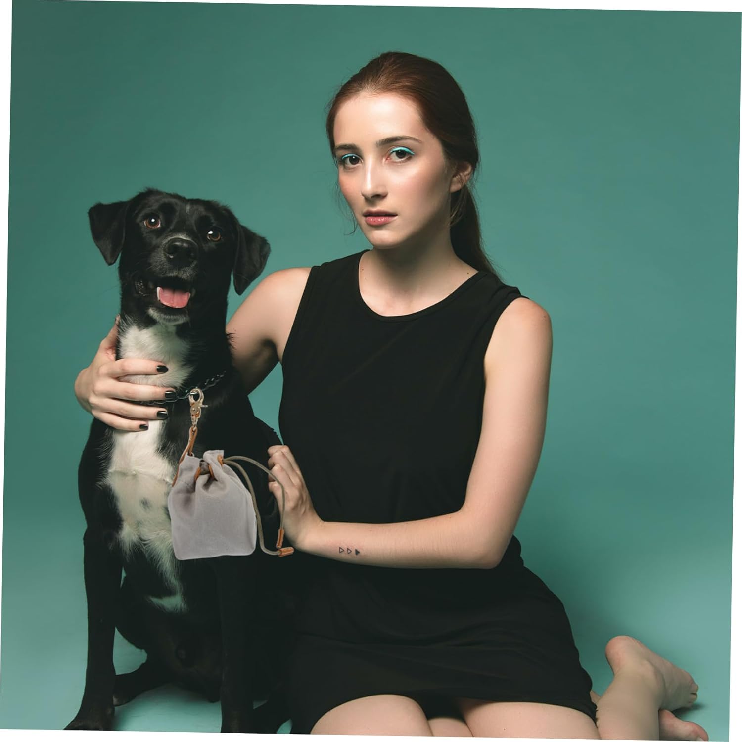 Mipcase 5pcs Portable Dog Treat Pouch Lightweight Canvas Snack Bag Drawstring for Outdoor Training and Food Holder Convenient Pet Treat Storage