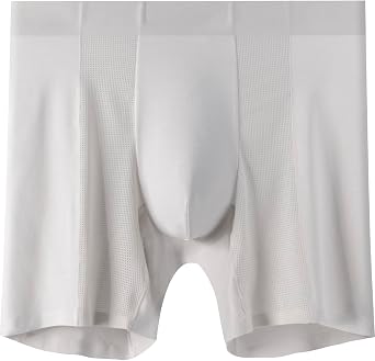 Mens Athletic Mesh Boxer Briefs Underwear Breathable Moisture-Wicking Seamless Sports Cooling Underwear for Men