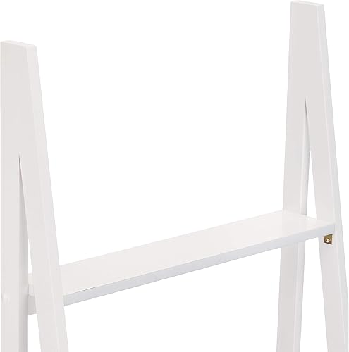 Miniatura 17 de Amazon Basics Organizador de estantería de escalera, marco de madera de goma maciza, acabado espresso, 5 estantes, 14 pulgadas de profundidad x 24.8