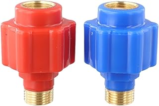 Leak Proof Electric Water Heater Safety Device Anti-Electric Shock Plastic Wall Protector Easily Fit for Home Bathroom Kitchen(3*product red+blue)