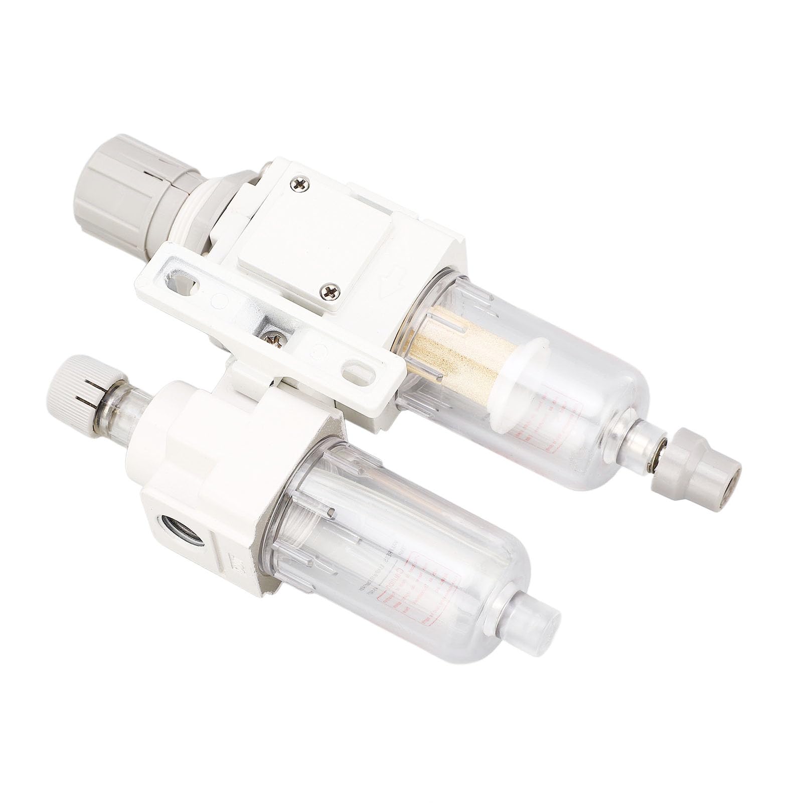 Combinazione di regolatore e lubrificatore per filtro dell’aria, regolatore di pressione dell’aria per attrezzi pneumatici con ingresso e uscita da G1/4", separatore di acqua e