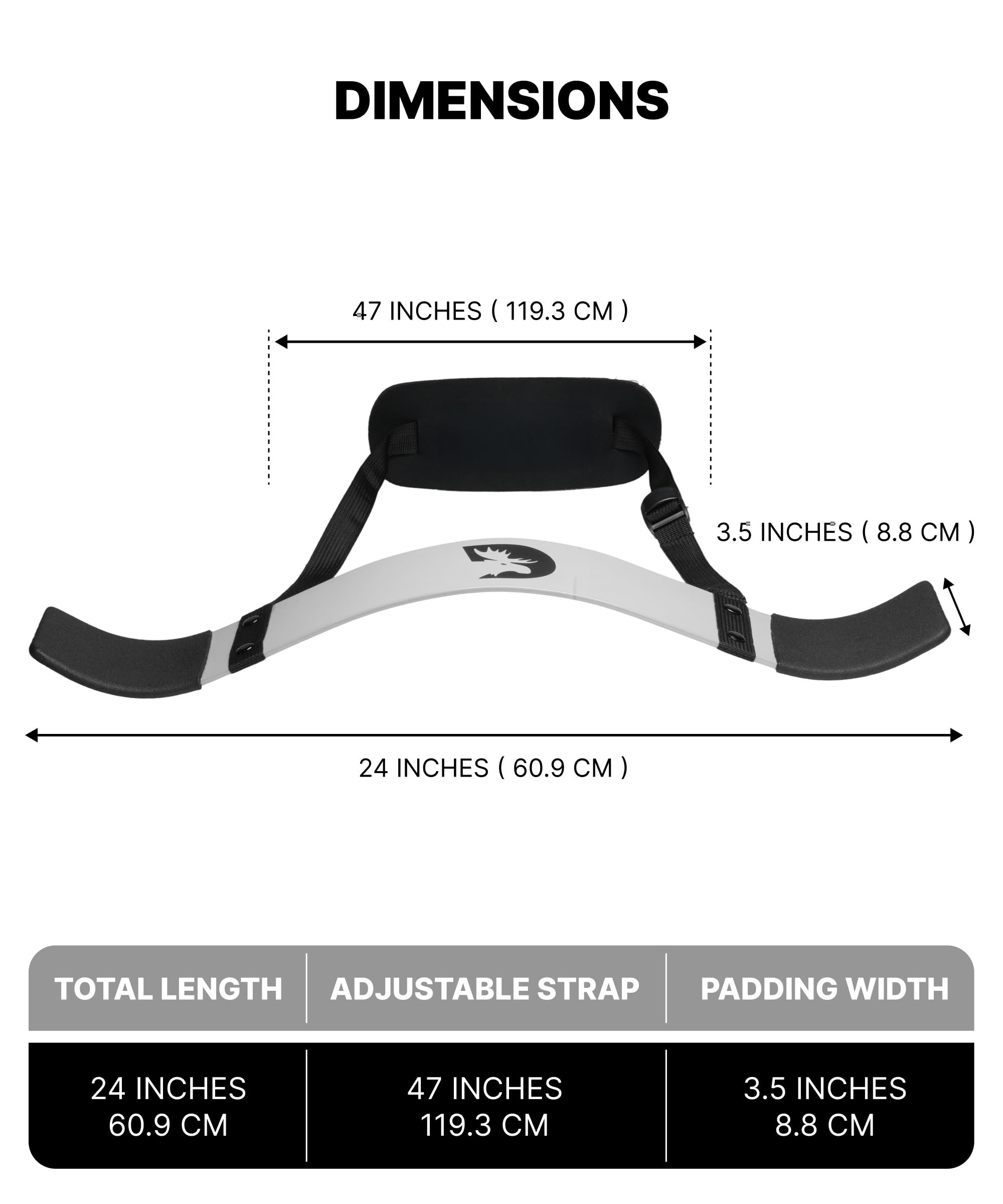 DMoose Fitness Arm Blaster per bicipiti e tricipiti - Supporto premium per imbottitura del collo con cinghie regolabili - Bicep Blaster per l'allenamento della forza e dei bicipiti