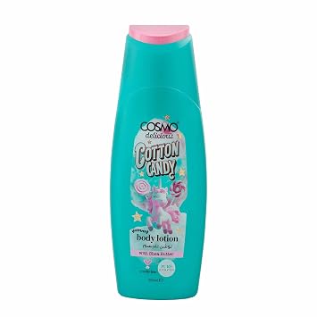Cosmo Delicious Cotton Candy With Shea Butter Pure Hydration Body Lotion 400ml, Hydrating & Nourishing, Non Greasy, Light Weight, Fast Absorbing Lotions, For All Skin Types, Sweet Candy Fragrance