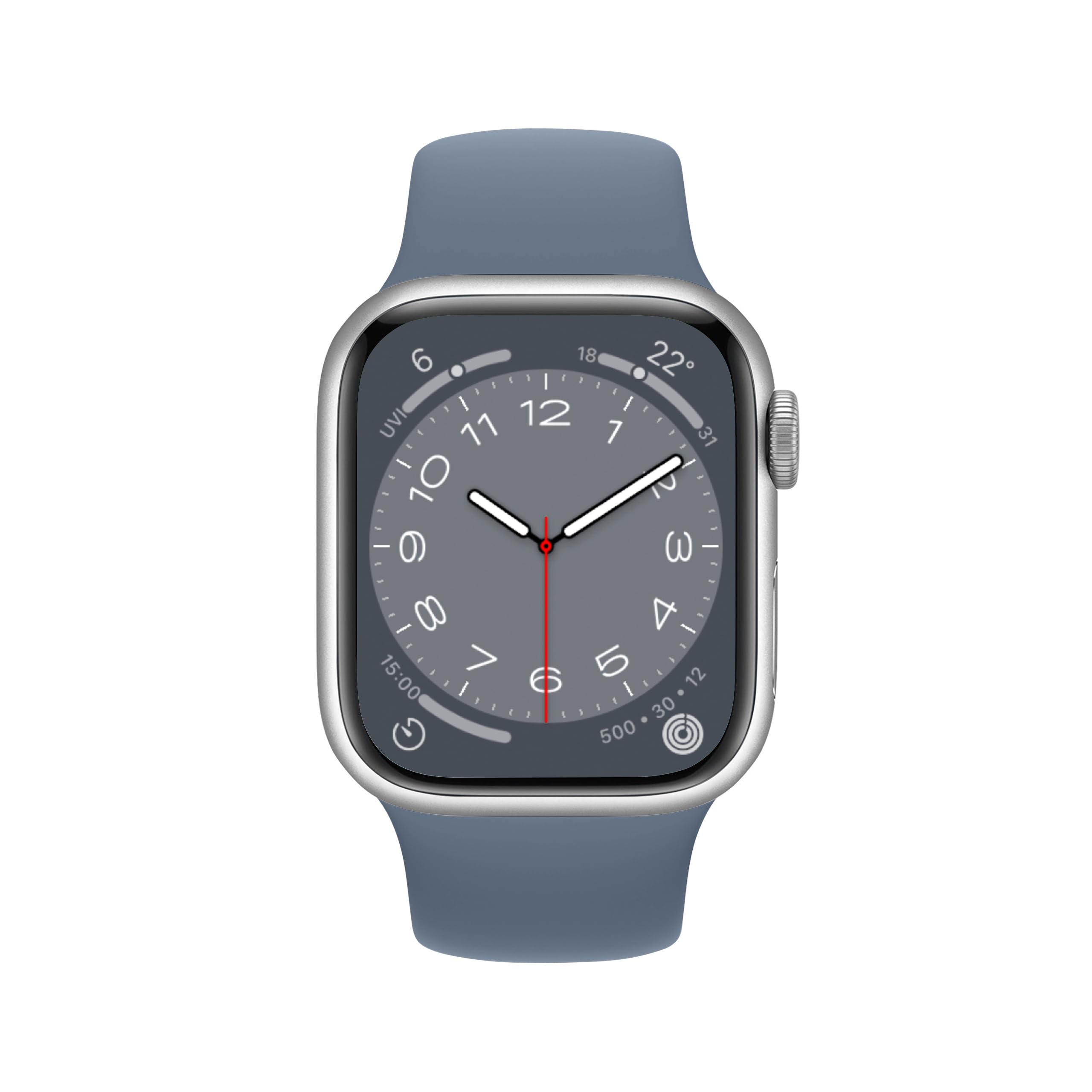ELETTRONEO SBC1 Cinturino per Apple Watch Ultra 2 49mm, Serie 10 46mm, 9 8 7 45mm 41mm, SE 6 5 4 44mm 40mm, 3 2 1 42mm 38mm Donna Uomo Band Bracciale Sport Silicone, Tempesta Blu