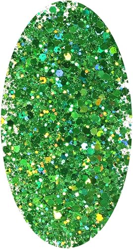 Miniatura 9 de Purpurina gruesa iridiscente, 3.53 onzas, purpurina mixta multiusos para artes y manualidades, decoración de copas de vino, bodas, flores, purpurina