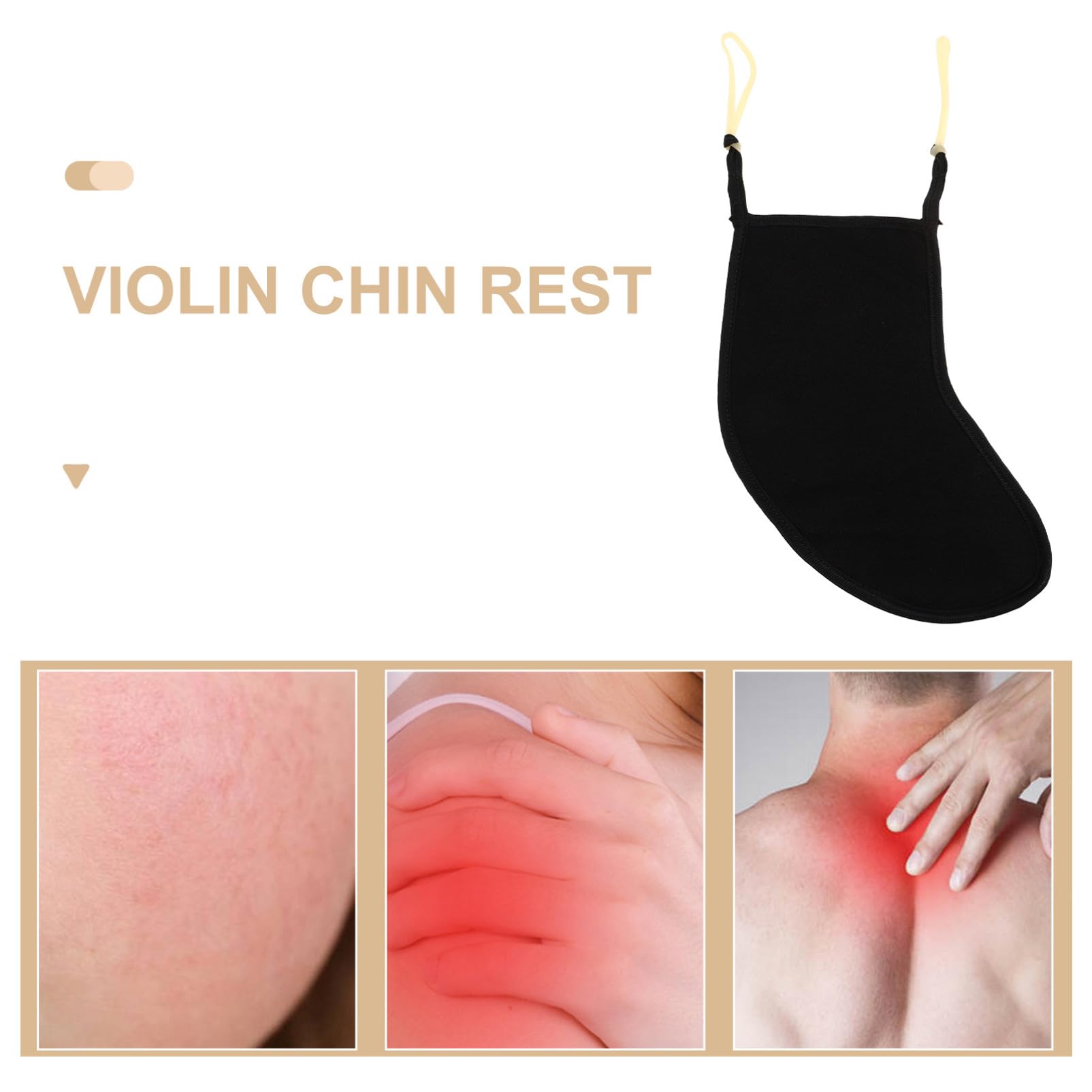 DECHOUS Mentonera para Violín de Tela Ligera Lint, Cómoda y Absorbente de Sudor, Diseño Ligero y Compacto para Práctica Diaria y Ejecución del Violín Varios estilos