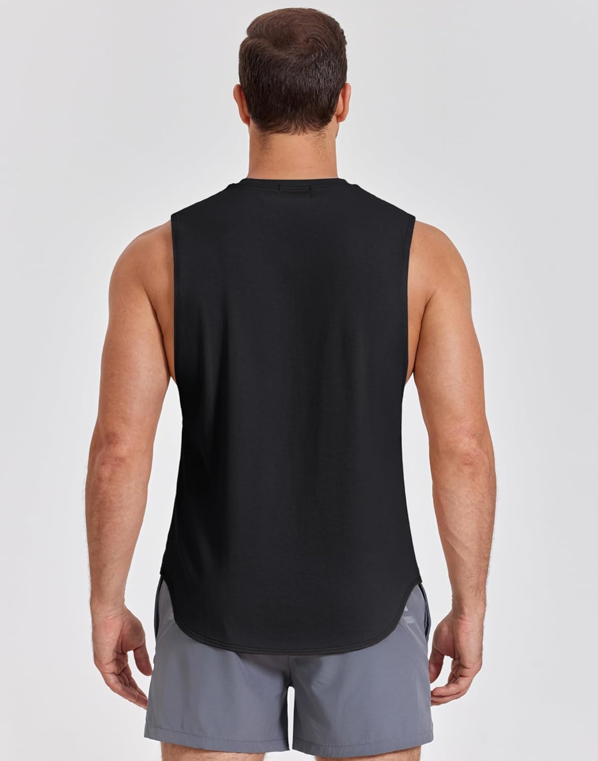 COOFANDY Mens Workout Tank Tops Cotton Cut Off Sleeveless Muscle Shirts Gym Athletic Running T Shirt - Image 8